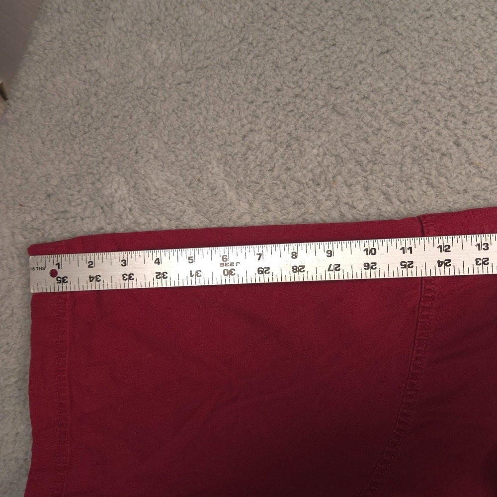 Wrangler Flex for Comfort Men 3XL Maroon Short Sleeve Button Shirt Stretch - Picture 8 of 11
